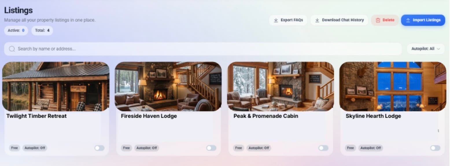 You'll now see your listings imported to HelloHost